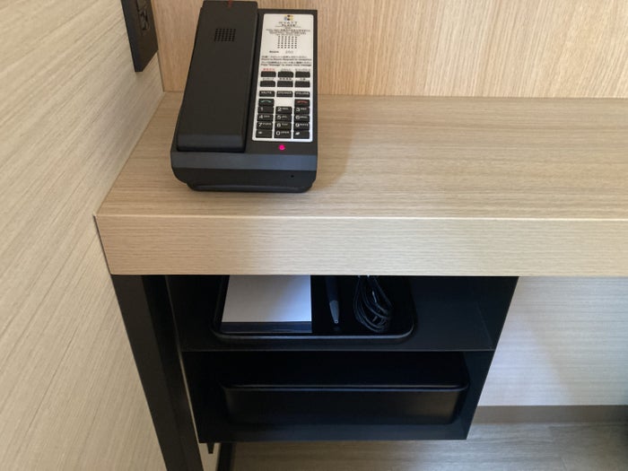 Hyatt Place Kyoto bedroom 1 king phone and notepad