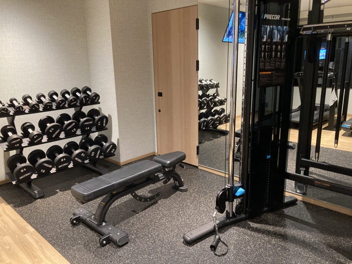 Hyatt Place Kyoto gym weights