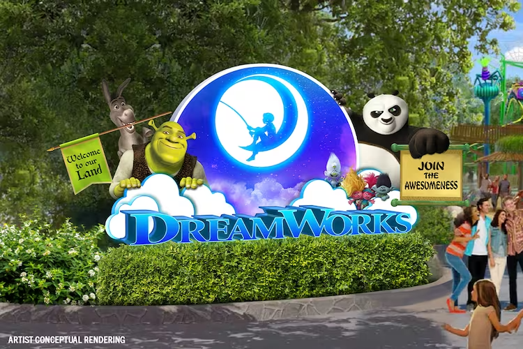 Dreamworks themed land entrance conceptual rendering Image Credit Universal