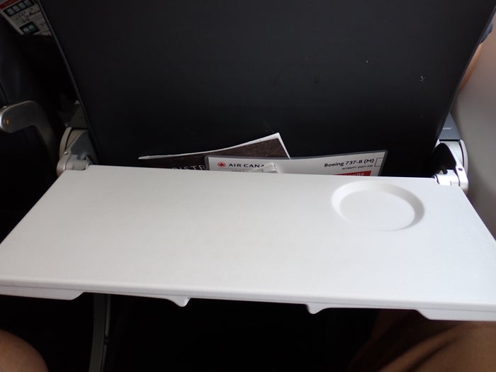 AC707 Seat 24F tray down