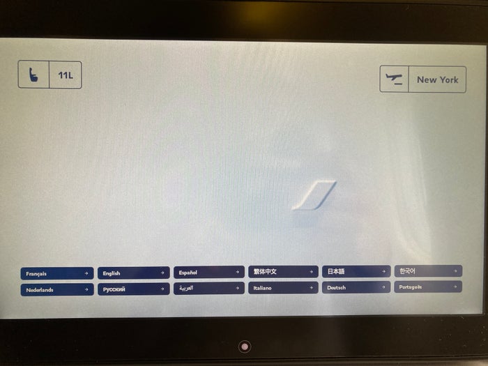 Air France Boeing 777 200 CDG JFK premium economy entertainment system Air France Boeing 777 200 CDG JFK premium economy entertainment system