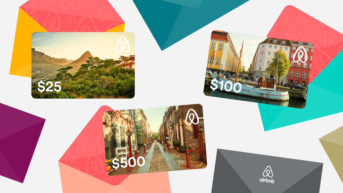 Airbnb multiple gift cards