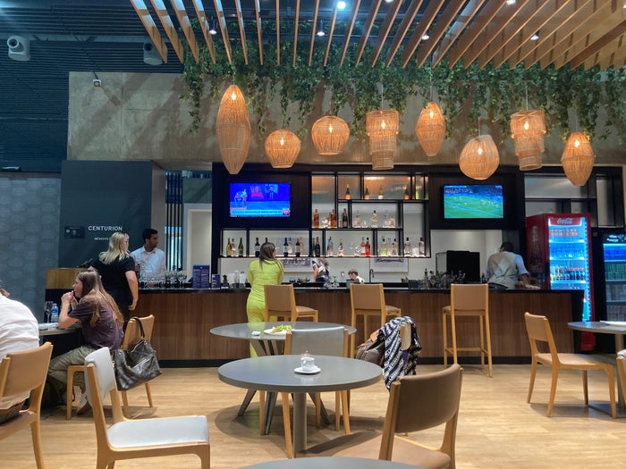 American Express Centurion Lounge Sao Paulo GRU bar area