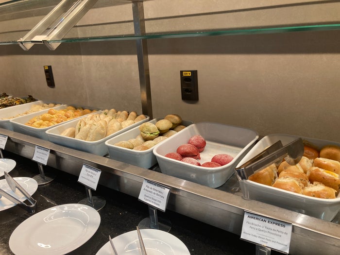 American Express Centurion Lounge Sao Paulo GRU sandwiches