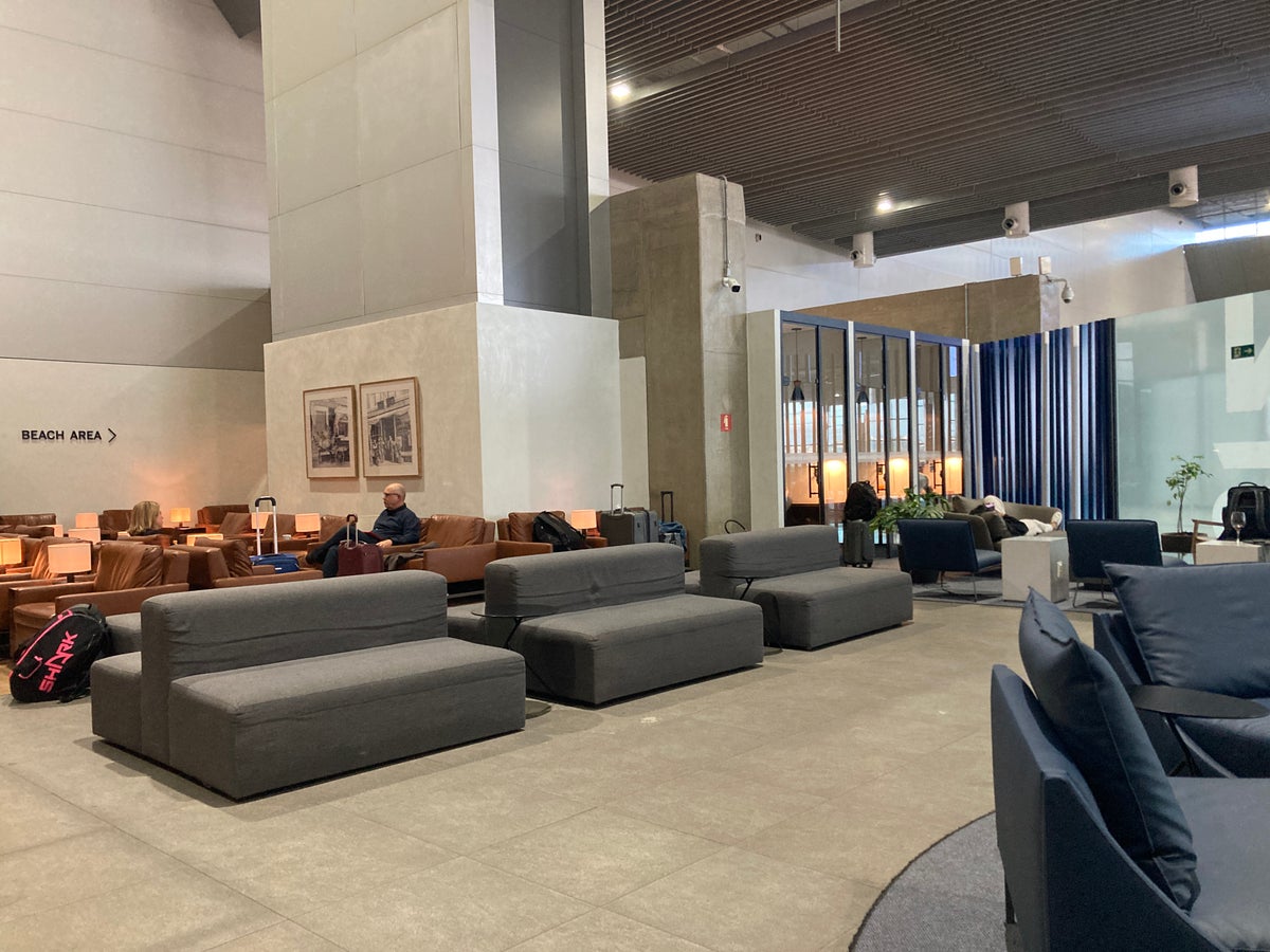 American Express Centurion Lounge Sao Paulo GRU sofa area