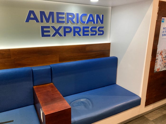 American Express Lounge Bogota BOG benches American Express Lounge Bogota BOG benches
