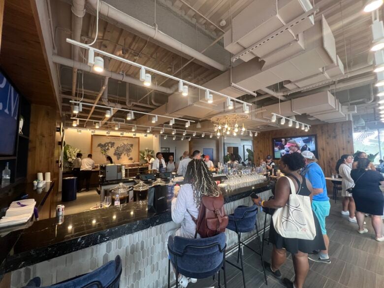 Amex US Open Centurion Lounge Bar Area