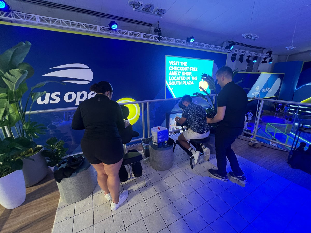Amex US Open Fan Experience Massages theragun