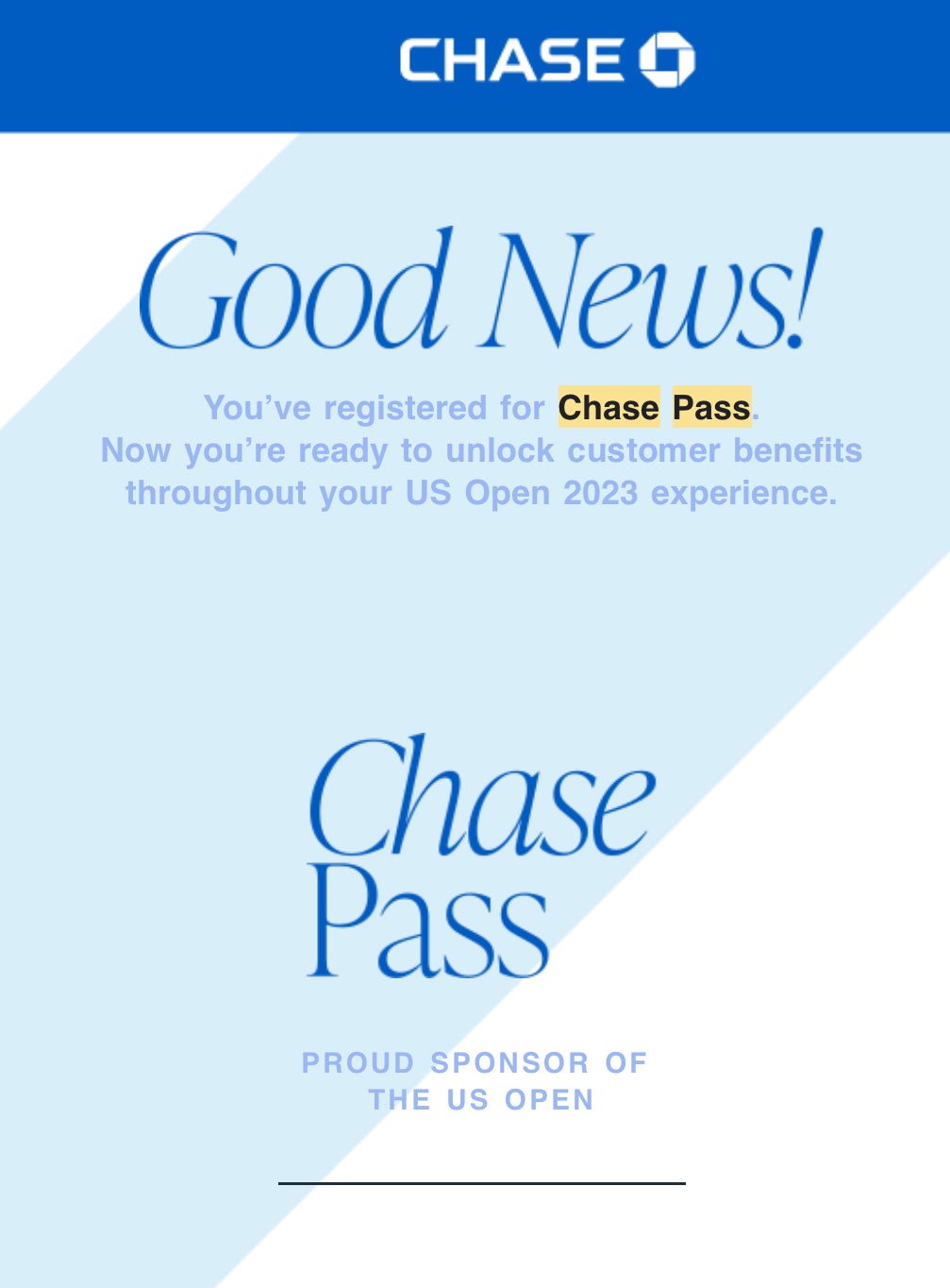 Chase Pass U.S. Open