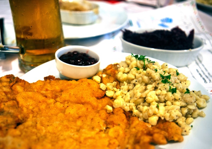 Muskoka MacTier Chef Henrie wienerschnitzel side Chef Henrie MacTier Muskoka Wienerschnitzel