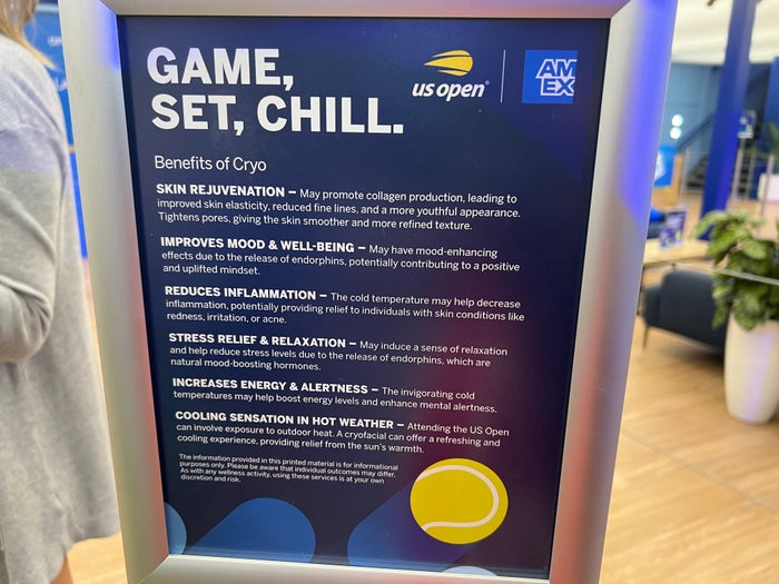 Cryotherapy US Open Amex Cryotherapy US Open Amex