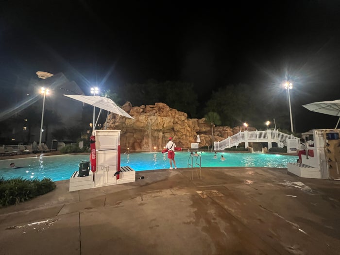 Grand Floridian Beach Pool Night
