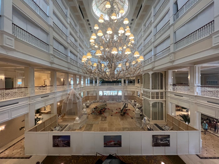Grand Floridian Lobby Construction