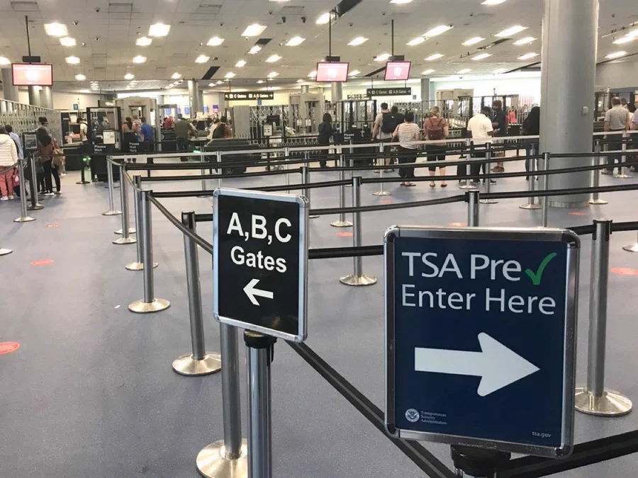 Harry Reid International Airport TSA PreCheck sign