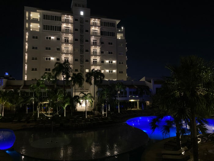 Los Tajibos Tribute Portfolio Santa Cruz Bolivia tower pool at night Los Tajibos Tribute Portfolio Santa Cruz Bolivia tower pool at night