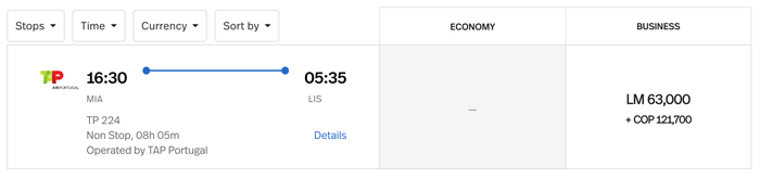 Miami to Lisbon with Avianca LifeMiles Miami to Lisbon with Avianca LifeMiles
