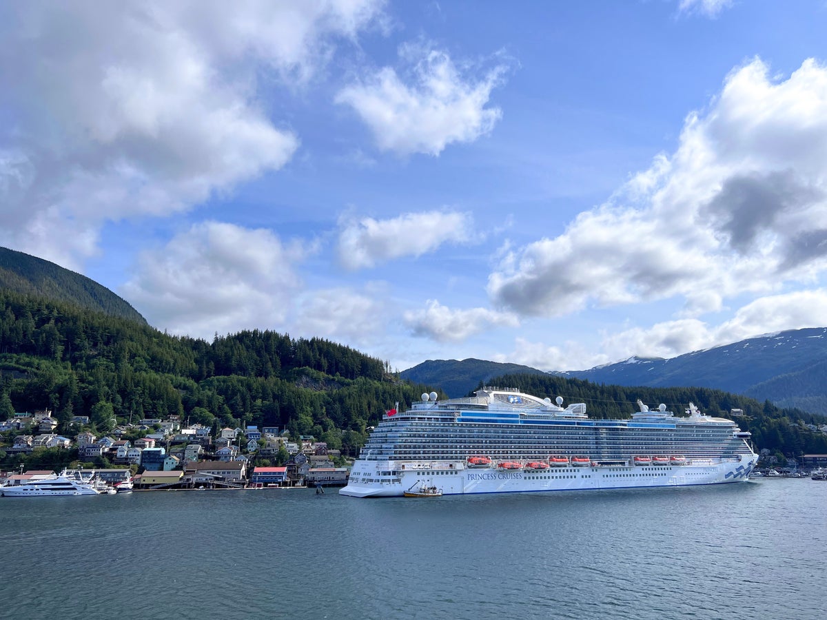 Princess Cruises ship in Alaska