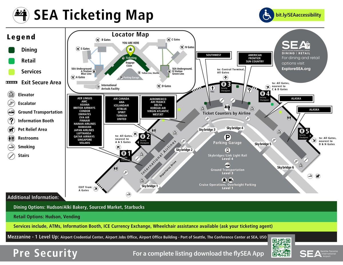 SEA Central Terminal Ticketing Area