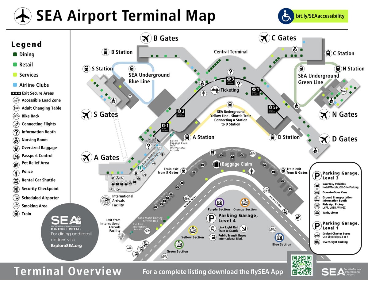 SEA Terminal Map