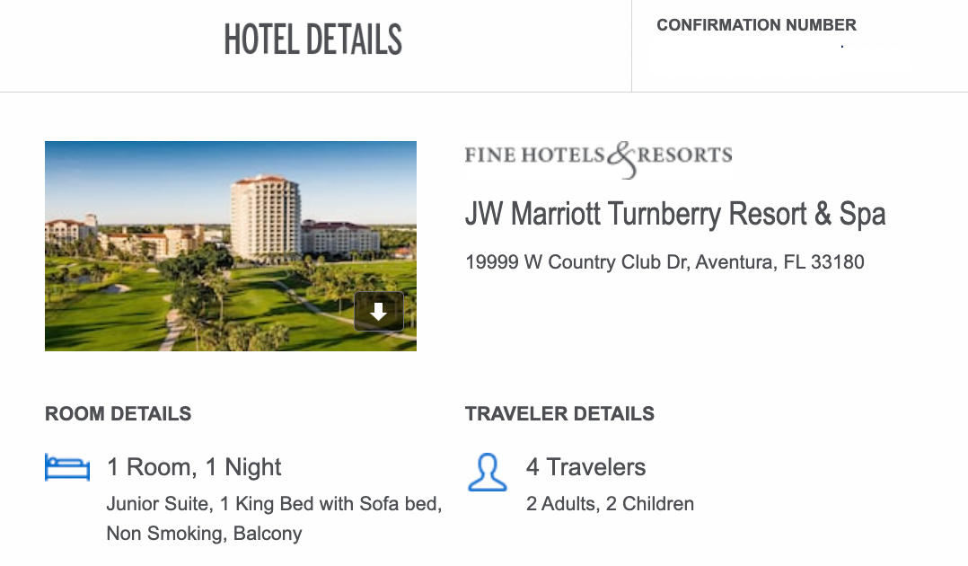 JW Marriott Turnberry Resort & Spa Junior Suite Pricing AMEX FHR