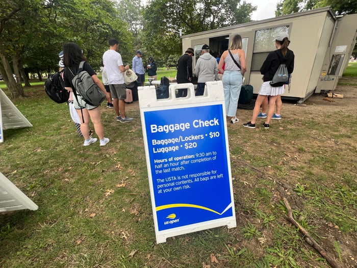 U.S. Open Baggage Check Cost U.S. Open Baggage Check Cost