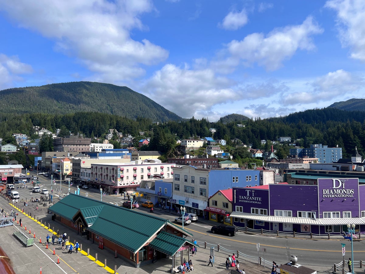 View of Ketchikan from cruise ship