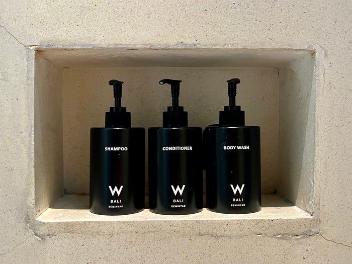 W Seminyak Bali refillable amenities W Seminyak Bali refillable amenities