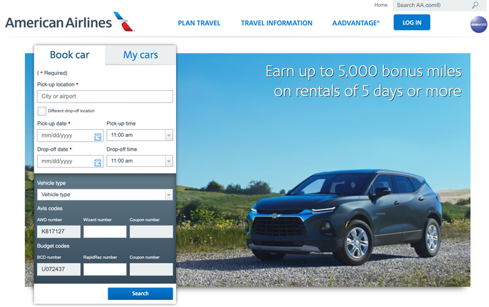 American Airlines car rental bonus 2023 American Airlines car rental bonus 2023