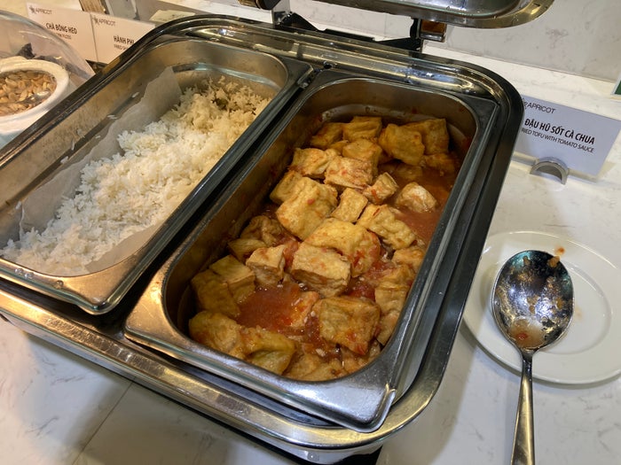 Apricot Business Lounge SGN rice and tofu Apricot Business Lounge SGN rice and tofu
