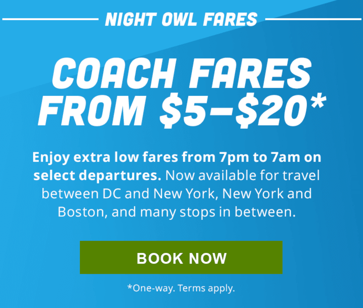 BOS Amtrak Night Owl