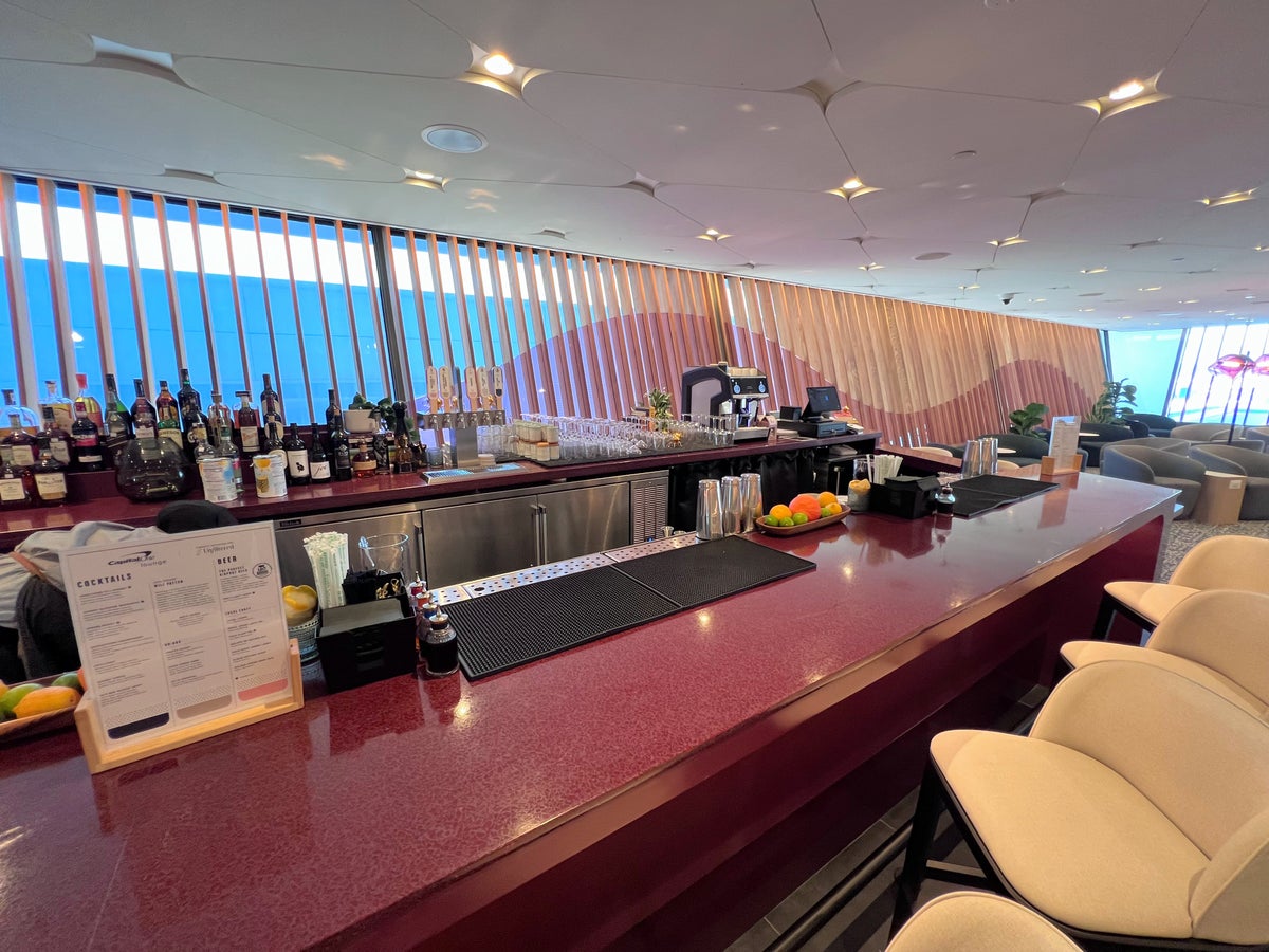 Bar at Capital One Lounge IAD Dulles