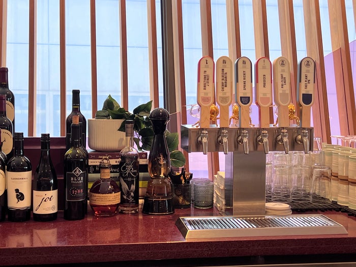 Bar selections on draft at the Capital One Lounge Dulles Bar selections on draft at the Capital One Lounge Dulles