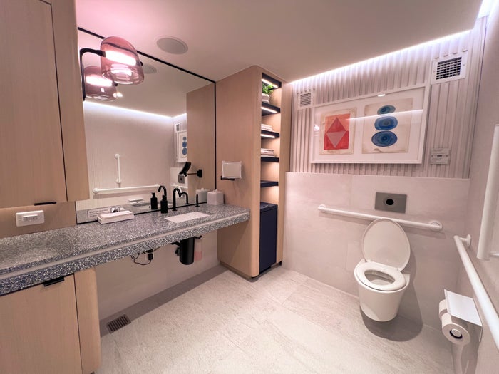 Bathroom at Capital One Lounge at Washington Dulles Bathroom at Capital One Lounge at Washington Dulles