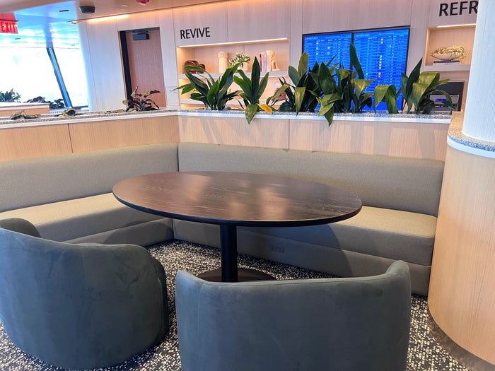 Capital One Lounge Dulles seating Capital One Lounge Dulles seating