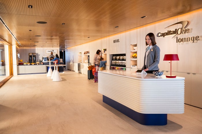 Capital One Lounge IAD Lobby Coffee Bar