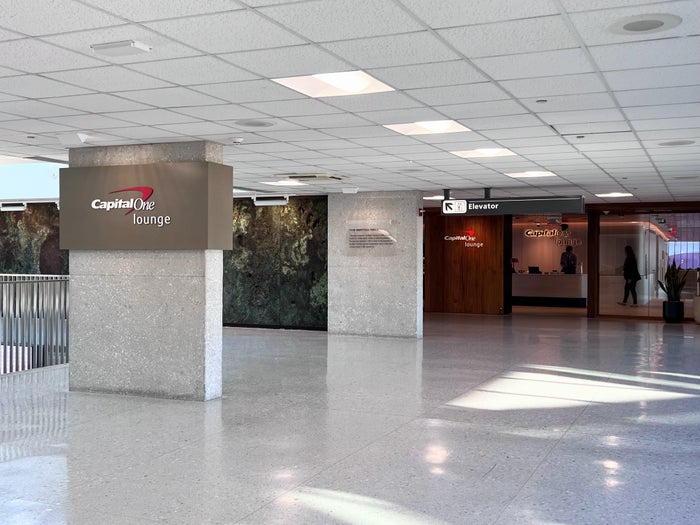 Capital One Lounge IAD front entrance Capital One Lounge IAD front entrance