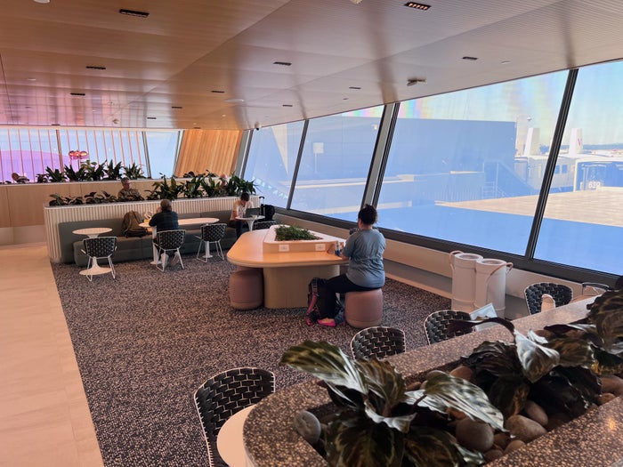 Capital One Lounge Washington Dulles seating areas Capital One Lounge Washington Dulles seating areas