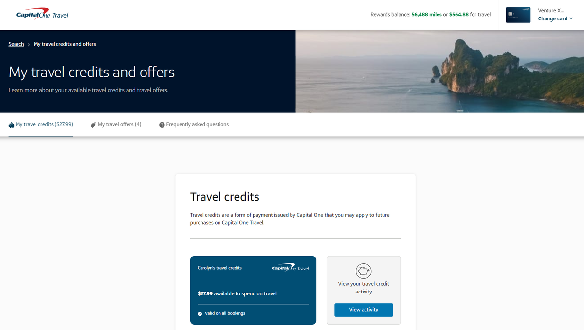 Capital One Travel Credits and Offers