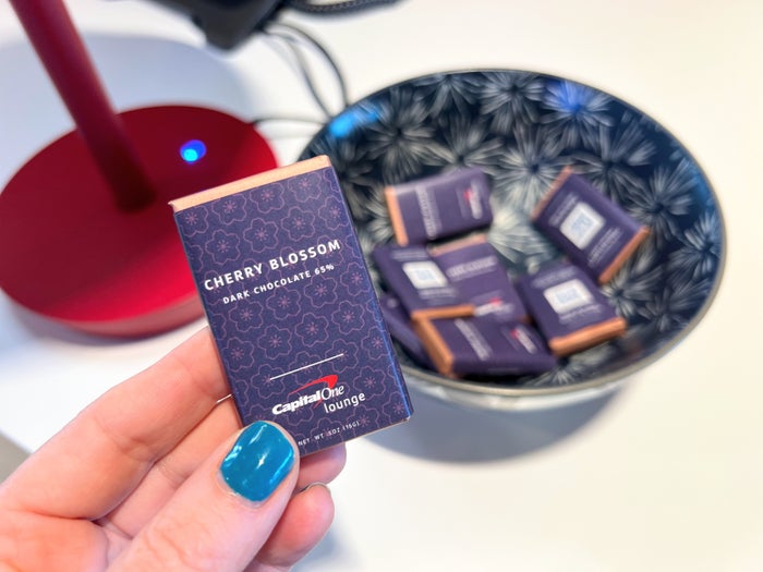Chocolates at Capital One Lounge Washington Dulles Chocolates at Capital One Lounge Washington Dulles