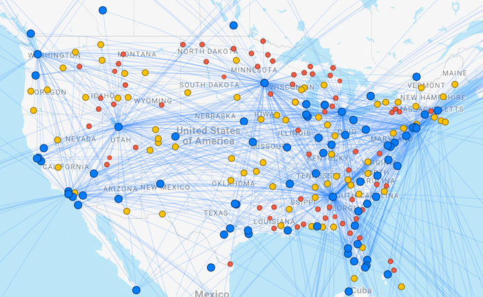 Delta Domestic Routes