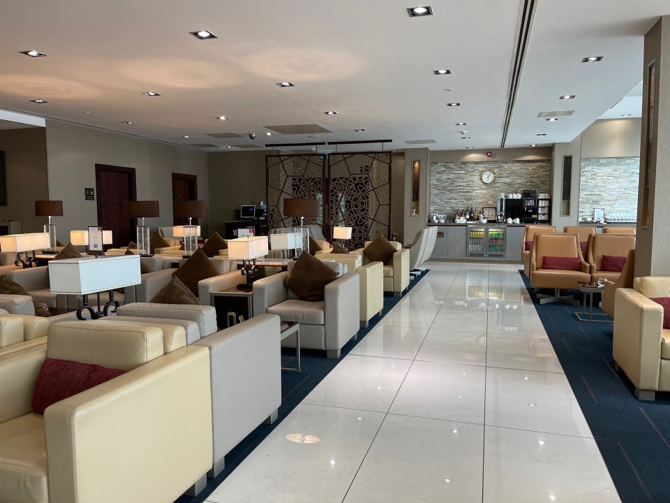 Emirates Lounge LHR seating