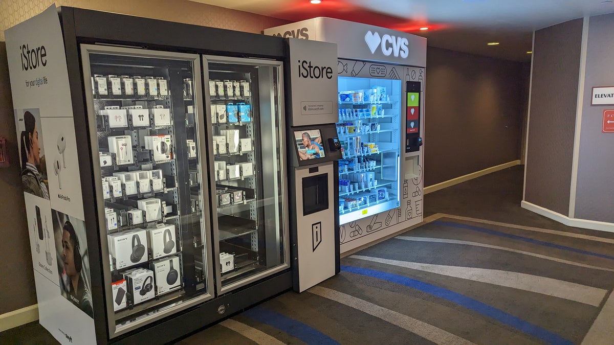 Hilton Los Angeles Universal City amenities vending machine options