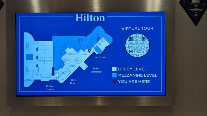 Hilton Los Angeles Universal City floor map Hilton Los Angeles Universal City floor map