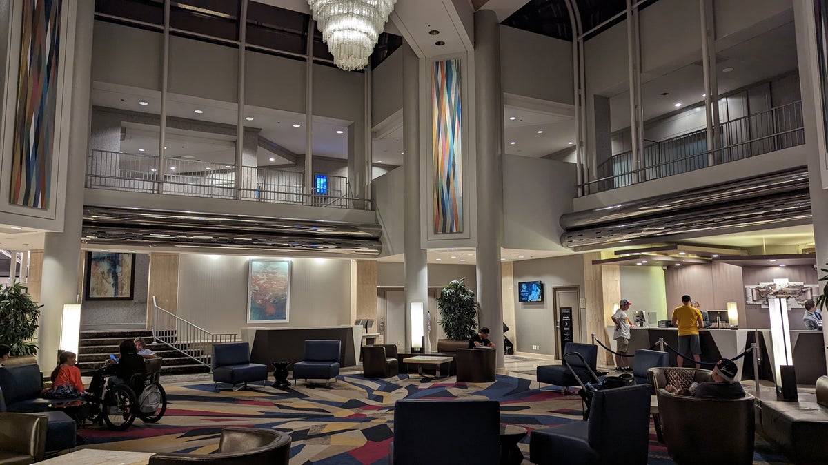 Hilton Los Angeles Universal City lobby seating area