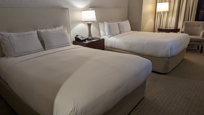 Hilton Los Angeles Universal City room 2 queen beds Hilton Los Angeles Universal City room 2 queen beds