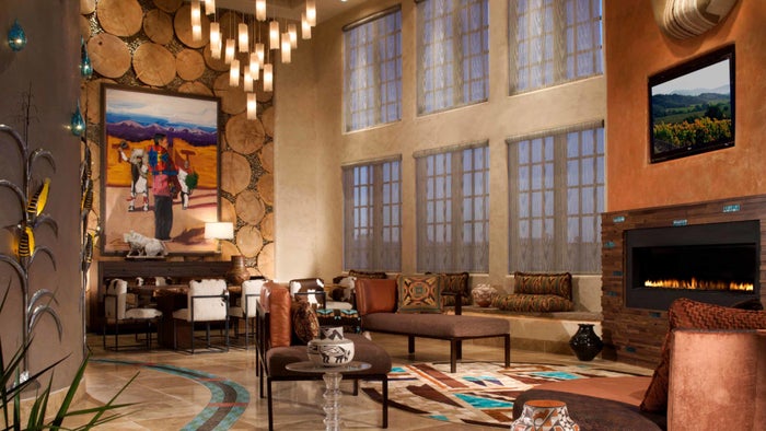 Hilton Santa Fe Buffalo Thunder Lobby at Hilton Santa Fe Buffalo Thunder