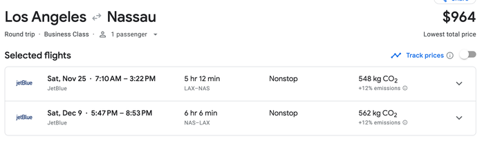 LAX NAS B6