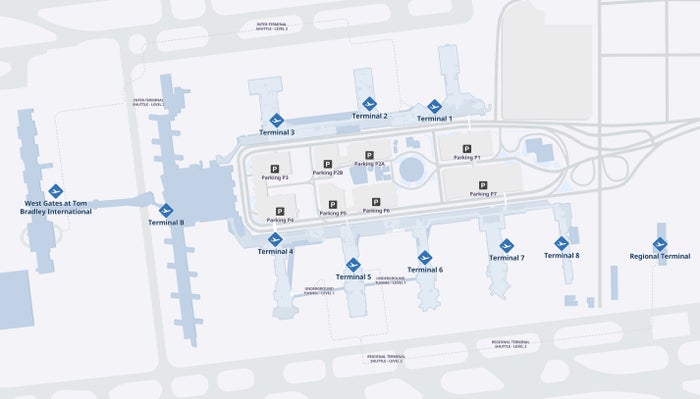 Los Angeles International Airport Map