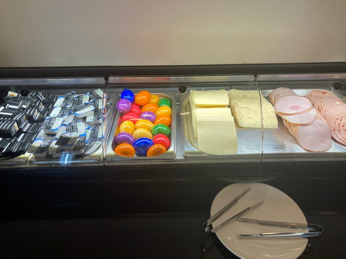 LuxxLounge Frankfurt FRA buffet cold cuts eggs LuxxLounge Frankfurt FRA buffet cold cuts eggs