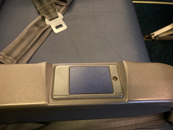 Nauru Airlines arm rest Nauru Airlines arm rest